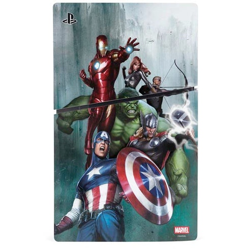 Marvel Avengers Assemble PS5 Slim Digital Edition Console Skin